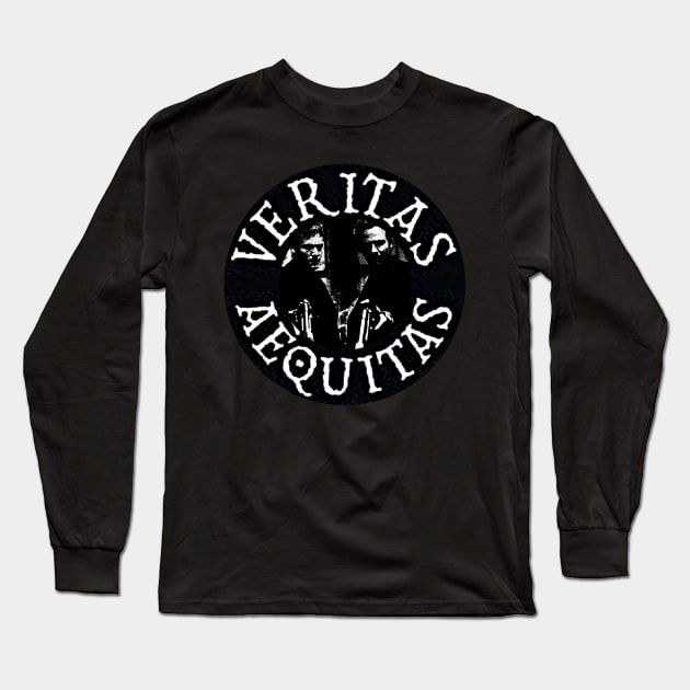 Veritas - Aequitas Saints Tribute Long Sleeve T-Shirt by chilangopride